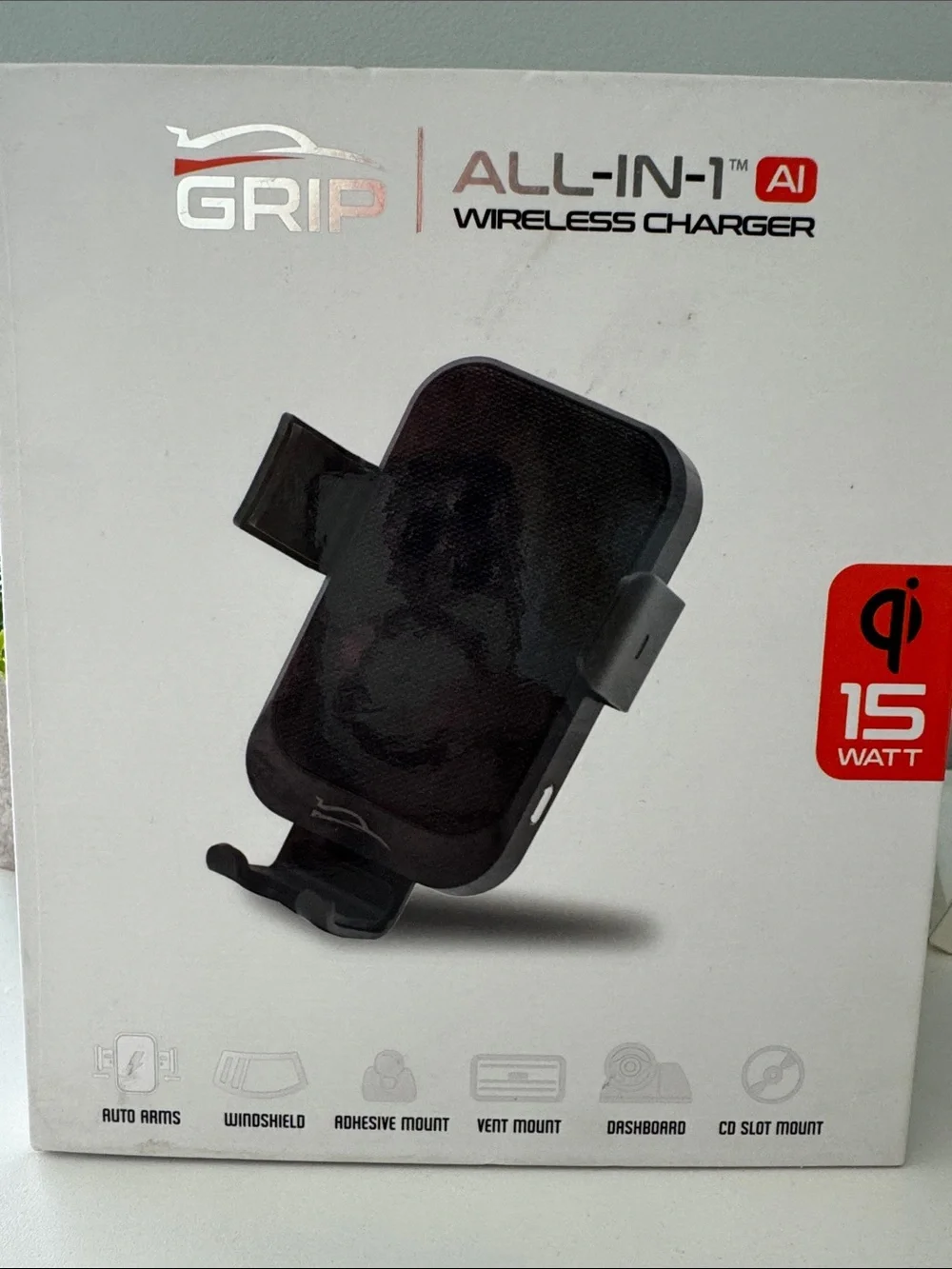Grip All-In Wireless Car Charger 15W – Black